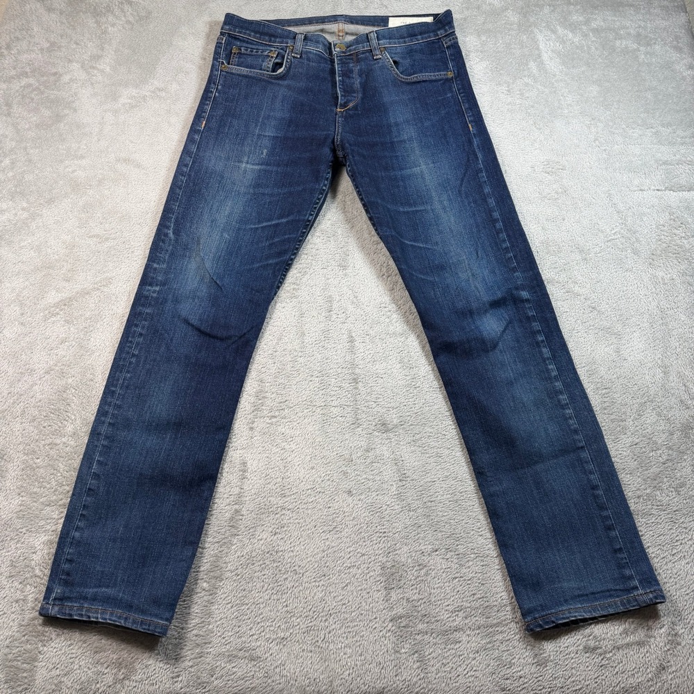 Rag and Bone Slim Straight Leg Jeans Mens 31 Blue Heritage Fit 3
